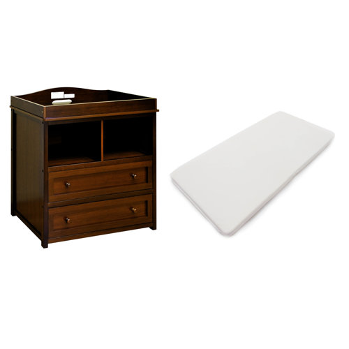 Harriet Bee Farrish Changing Table Dresser with Pad Wayfair